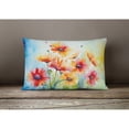 thumbnail image 4 of Carolines Treasures DAC1573PW1216 16 x 12 in. Unisex Gerbera Daisies in Watercolor Fabric Decorative Pillow, 4 of 4