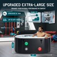 thumbnail image 2 of Jocisland Inflatable Cold Plunge Tub for Athletes, Ice Bath Tub with Insulated Lid Non-Slip Mat, Water Chiller Compatible, Portable for Outdoor & Indoor Recovery, 150 Gal, 59"L x 32"W x 28"H, 2 of 9