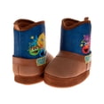 thumbnail image 5 of Sesame Street Elmo, Cookie Monster, Abby Cadabby Slipper Booties, Brown Denim, Size: 9-10, 5 of 7