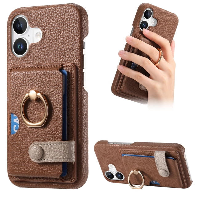 Compatible con Samsung Galaxy A35 , Funda GANGXUN con soporte magnético y tarjetero