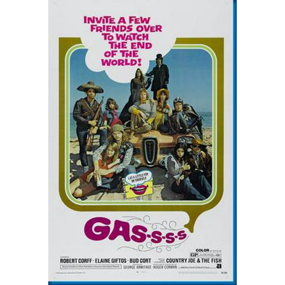 Gas Movie Poster 16x24 Poster Medium Art Poster 16x24 Unframed, Age: Adults Western Graphic