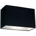 thumbnail image 3 of Springcrest Black Medium Rectangular Hardback Lamp Shade 16" Wide x 8" Deep x 10" High (Spider) Replacement with Harp and Finial, 3 of 6