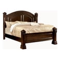 thumbnail image 2 of California King Bed with Paneled Details and Camelback Headboard, Brown, 2 of 7