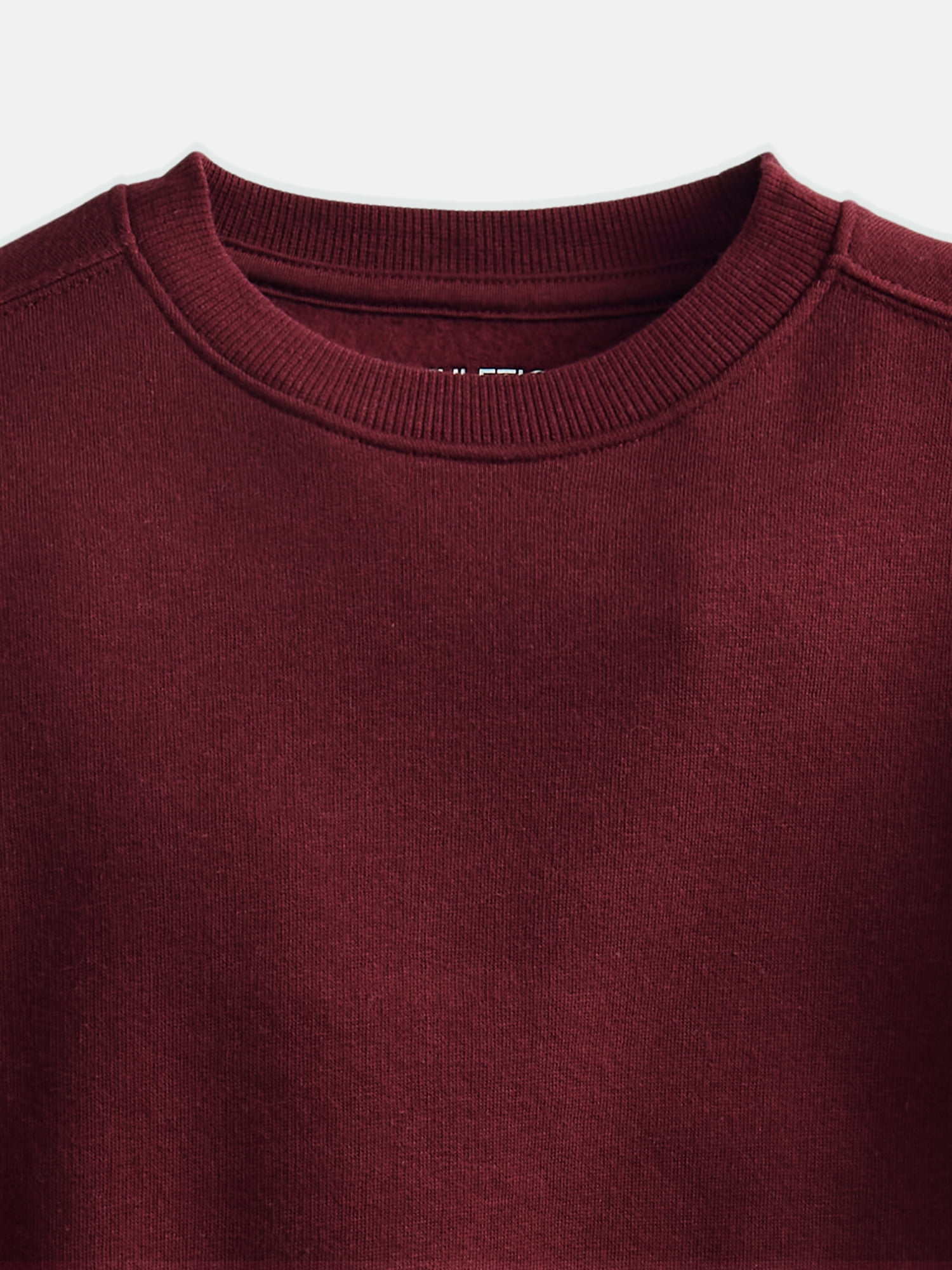 Athletic Works Boys Fleece Crew Neck Sweatshirt, Sizes 4-18 & Husky