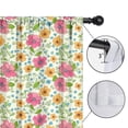 thumbnail image 4 of Pioneer Flower Floral Print Pattern Insulated Teens Curtains Set Of 2, Bedroom Essentials, Toddler Room Decor 52"x84", 4 of 5