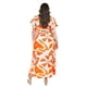 thumbnail image 3 of Vestido largo estampado abstracto Roman Fashion /Tallas Extras, 4338 (Naranja) naranja 42, 3 of 6