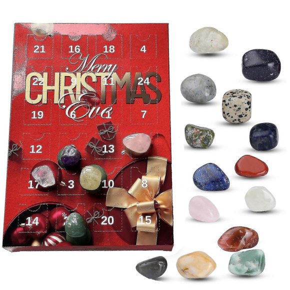 Christmas Advent Calendar 2023, 24 Natural Crystal Agate Days/YY_Perfect Gift