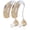 Gold, variant on MEDca Digital Behind-the-Ear Hearing Amplifier Sound Enhancer - White