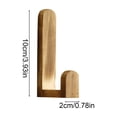 thumbnail image 3 of Leodye 1PCS Rustic Wooden Wall Hook Heavy Duty Hanging Storage Rack for Towels Hats Bags Home Entryway Decor -3.54IN, 3 of 6