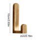 thumbnail image 3 of Gancho de pared rústico de madera maciza, perchero individual para toallas, sombreros, bolsos y batas de baño. Gancho de madera natural hecho a mano para el baño, dormitorio, cocina, entrada y, 3 of 6