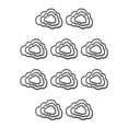 thumbnail image 1 of Plantilla de marco de nube Kearding Acero al Carbono Plata 63 * 43 mm 10Conjunto, 1 of 6