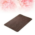 thumbnail image 4 of Felpudo de interior superabsorbente con respaldo de goma absorbente para puerta delantera, interior de piso, alfombra de entrada de algodón, raspador de zapatos, alfombra lavable a máquina (marrón), 4 of 5