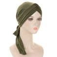thumbnail image 4 of Ediodpoh Back Long Tail Turban Cap for Women with Adjustable Tie for Comfortable Fit Bandanas for Women E, 4 of 4