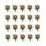 USPS Forever Celebration Boutonniere First Class Postage Stamps, 20 Stamps