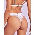 thumbnail image 2 of B91xZ Strings pour Femmes Beyondsoft Taille Basse sous-Vêtements, L Blanc, 2 of 5