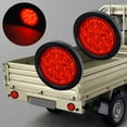 thumbnail image 6 of Astra Depot 40pcs Red 4" Round 12-LED Brake Stop Tail Light Fit Cargo Semi Trailer Container Tractor Truck Bus Lorries, 6 of 7