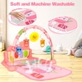 thumbnail image 4 of Huge Wave Baby Play Mat, Baby Play Gym Funny Piano Tummy Time, Activity Mat with 5 Infant Learning Sensory Toys, Music and Lights Boy & Girl Gifts for Newborn Baby 0 to 3 6 9 12 Months, 4 of 7