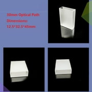 1Pc Glass Cuvette Suitable For 751/722 Spectrophotometer, Optical Path 10Mm-50Mm