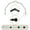 Black, variant on Lucid 13/16" 6-Sided Bay Window Curtain Rod - Satin Nickel