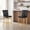 Black + Gold, variant on Bar Stools Set of 2,Black Crocodile Leather Barstools, PVC Leather Upholstered Bar Stools, Counter Height Bar Chairs for Kitchen Island, Dining Area - Silver