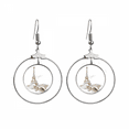 thumbnail image 1 of The Eiffel Tower Paris France Earrings Dangle Hoop Jewelry Drop Circle, 1 of 3
