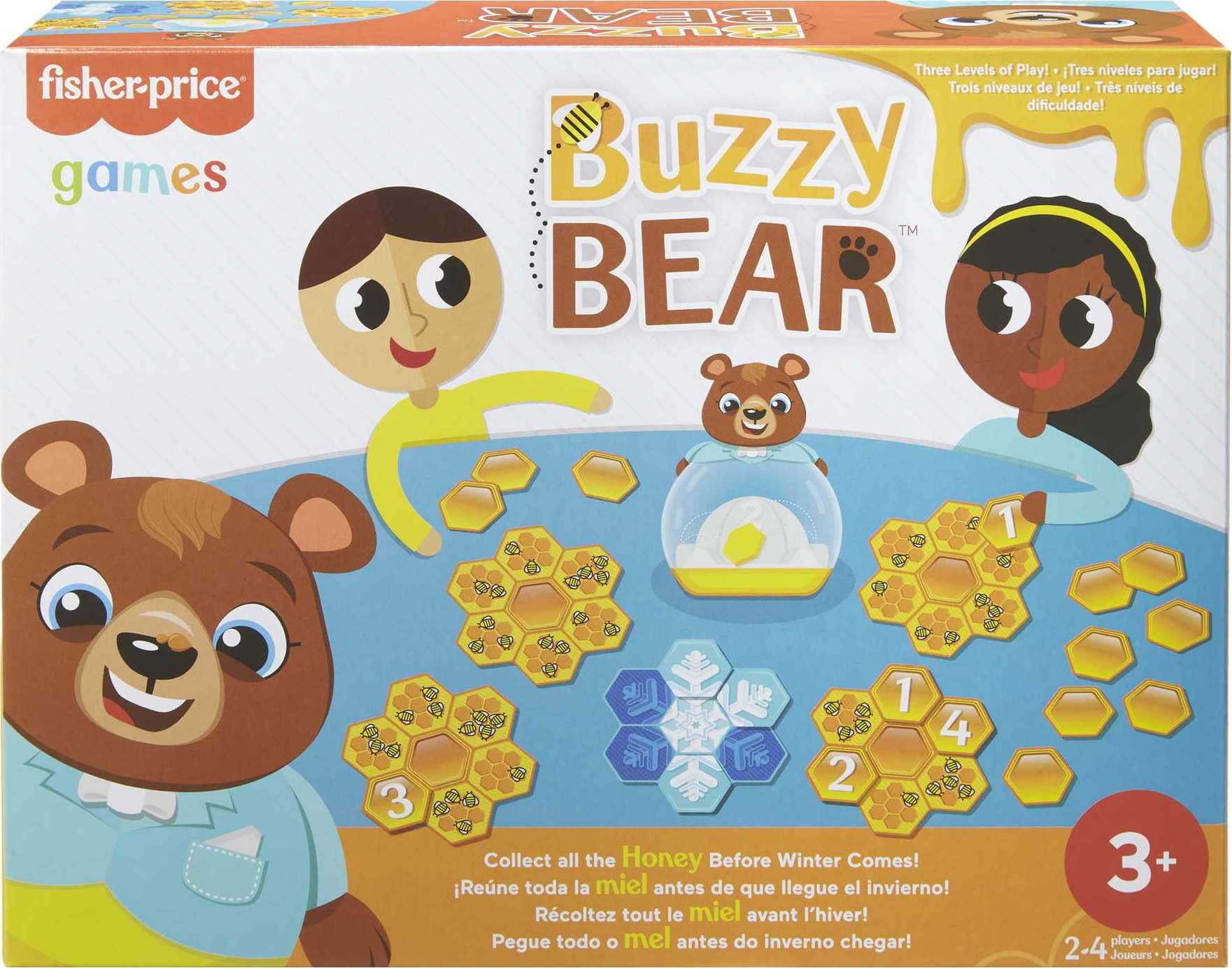 Fisher-Price Buzzy Bear Cooperative Kids Game for 2 to 4 Players 3 Years  Old  Up - Walmart.com