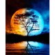 thumbnail image 1 of Taladro diamante pintura (DE1755) Luna árbol completo DIY mosaico Kit arte decoración del hogar 20X30cm Hugtrwg Para estrenar, 1 of 1