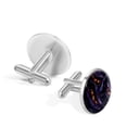 thumbnail image 3 of Halloween Stylish Mens Cufflink Set and Shirt Clip Made of Stainless Steel for Formal Attire and Business Meetings, 3 of 6