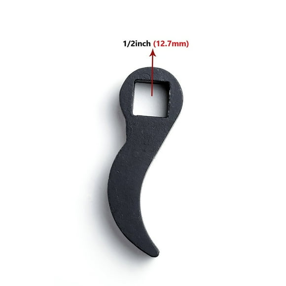 1Pc Crowbar Adapter Head Tool Removal Open End Wrench Extra-Strong Pry Bar Heavy Duty 1/2 3/8 Breaker Bar for Lifting Prying 12.7mm