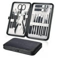 thumbnail image 1 of Manicure Set, Pedicure Kit 18 Pieces - Nail Care Nail Clippers Set Stainless Steel Care Tools for Travel (Black), 1 of 5