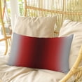 thumbnail image 4 of Dark Red Grey Black Ombre Pillow Covers, Linen Long Throw Pillow Case, Farmhouse Gradient Minimalist Holiday Pillow Protector Decorative Cushion Cover for Living Room/Bedroom 20" x 30", 4 of 8