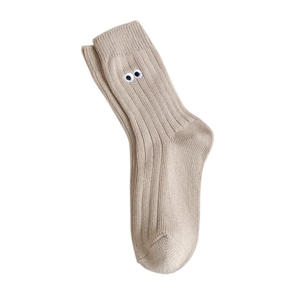 MZXELPRJD No Show Socks Womens Warm Christmas Fashion Windproof Printing Mid Tube Socks Long Tube Cotton, Black Ankle Socks for Women Khaki