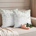 thumbnail image 2 of Sage Green Polka Dot Outdoor Waterproof Pillow Covers, Abstract Modern Art Dots Watercolor Decorative Square Throw Pillowcase Sofa Cushion Sham for Patio/Couch/Chair, 16"x16" 2 Pack, 2 of 8