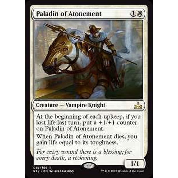 MtG Rivals of Ixalan Rare Paladin of Atonement #16
