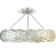 thumbnail image 7 of Crystorama Broche 6 Light Antique Silver Ceiling Mount - 24"W x 5"H x 24"D, 7 of 7