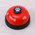 thumbnail image 2 of 2pcs Pet Potty Dining Training Bells Footprint Pattern Communication Device for Dogs Puppy Cats (Red), 2 of 8