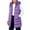 Purple, variant on Cream Girls Puffer Vest Size 8-10 Years, Unisex Kids Lightweight Zip Up Hooded Winter Vests, Sleeveless Quilted Long Jackets