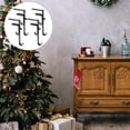 thumbnail image 4 of serony 4pcs/set Multifunctional Stocking Hangers For Mantel Easy Installation Black 4PCS 1Set, 4 of 6