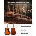 thumbnail image 2 of VEVOR 41 in Dreadnought Acoustic Guitar Beginner Bundle Gig Bag for Adult Sunburst, 2 of 9