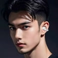 thumbnail image 2 of Christmas Gifts Liweisiy Bones Conduction Bluetooth Earphones With Non In Ear Clip Style Sports Digital Display And Long Battery Life Wireless Earphones D2091 White Free Size, 2 of 7