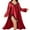 Red, variant on Yuncity Womens Nightgown Pajama Dress Set Plus Size Silk Strappy Tops Pjs Loungewear Soft Xl-5Xl