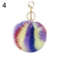 thumbnail image 1 of Naierhg Faux Fur Pompom Pendant Keychain Key Ring Women Car Handbag Ornament, 1 of 8