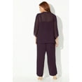 thumbnail image 2 of Catherines Women's Plus Size Masquerade Beaded 3-Piece Pant Suit, 2 of 5
