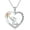 October, variant on Elephant Necklace for Women Sterling Silver Birthstone Heart Necklace Cute Animal Jewelry Gift for Women Mom Wife Daughter