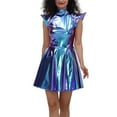 thumbnail image 2 of Women's Sequin Party Dress Metallic Pleated Skirt Outfit for Evening Celebration, 2 of 4