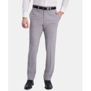 Kenneth Cole Reaction Mens Slim fit Dress Pants 34 / 29 Grey Plaid Stretch
