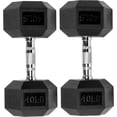 thumbnail image 3 of Signature Fitness Rubber Encased Hex Dumbbell  Multiple Sizes, 3 of 6