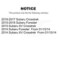 thumbnail image 2 of Transit Auto Front Hub Bearing Assembly and Link Kit for Car Subaru Forester XV Crosstrek - Left Right Side (Driver Passenger) K7T-101036, 2 of 11