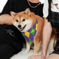 thumbnail image 3 of Kll Mardi Gras Dog Bandanas,Triangle Reversible Pet Scarf For Small Medium Large And Extra Large Dogs-Medium, 3 of 8