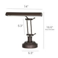 thumbnail image 2 of Cocoweb 14" LED Piano Desk Lamp with Dimmer - Mahogany Bronze, 2 of 4